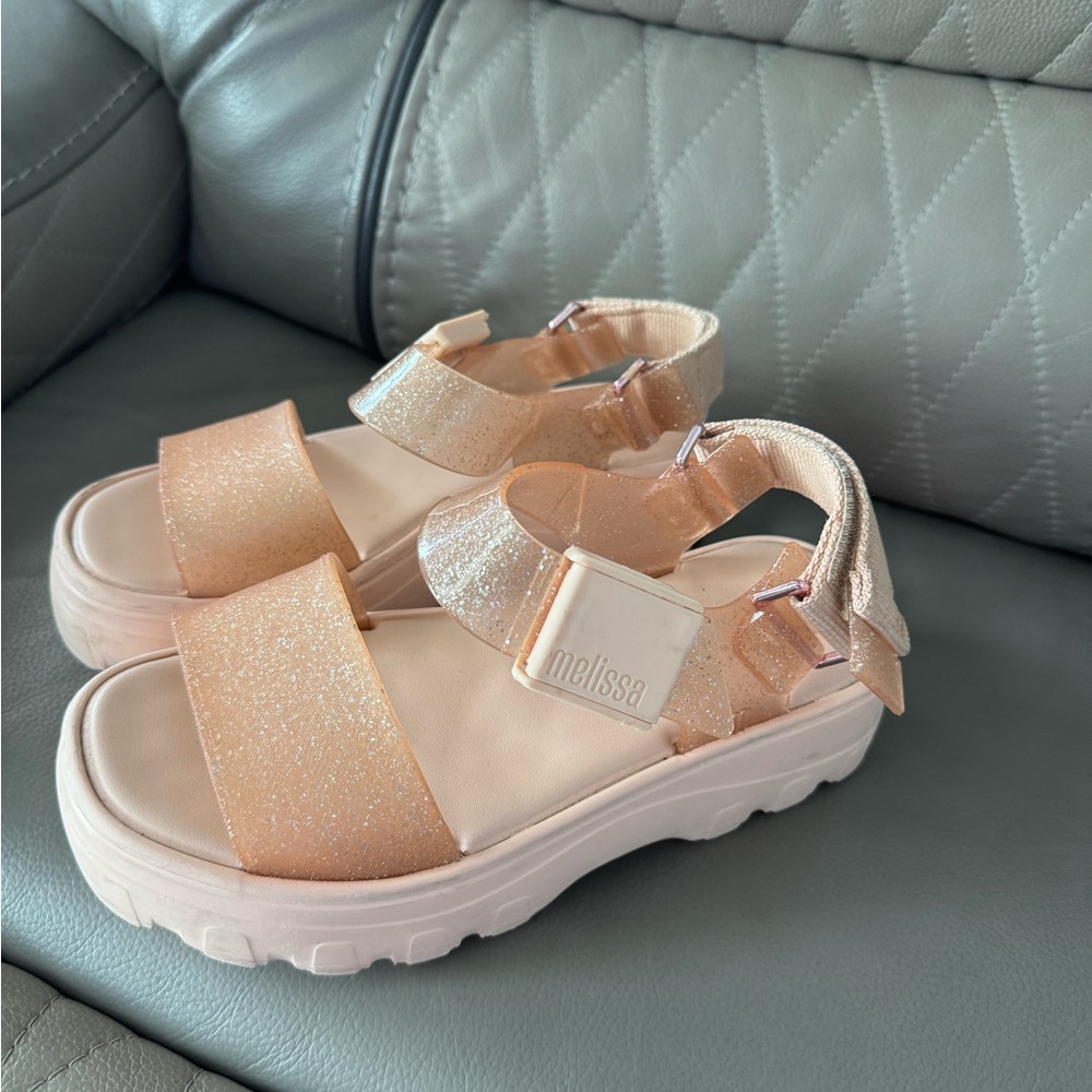 Mini melissa platform shoes size 6